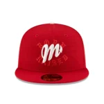BORN X RAISED + DIABLOS ROCKER FITTED HAT RED