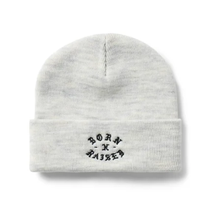 ROCKER BEANIE: HEATHER GREY