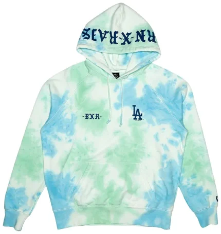 born x raised tie dye hoodie